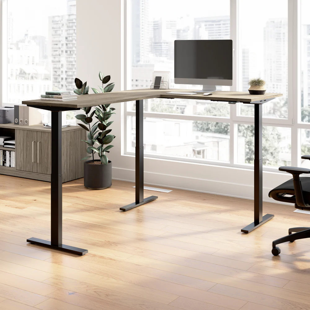 Move 60 Series 60W Height Adjustable L Shaped Standing Desk - Image 26