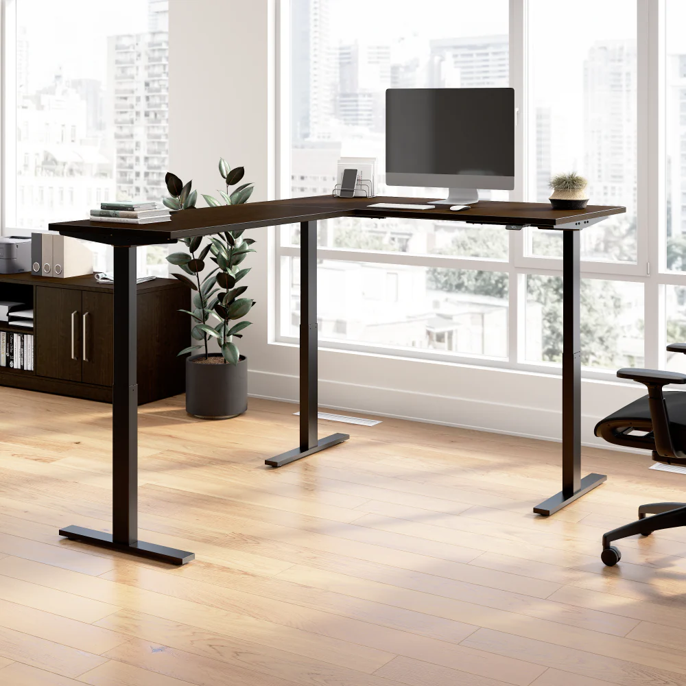 Move 60 Series 60W Height Adjustable L Shaped Standing Desk - Image 8