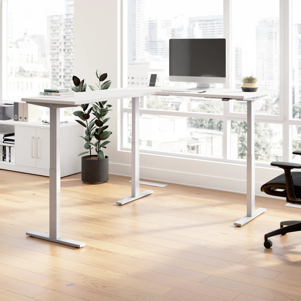 Move 60 Series 60W Height Adjustable L Shaped Standing Desk - Image 20