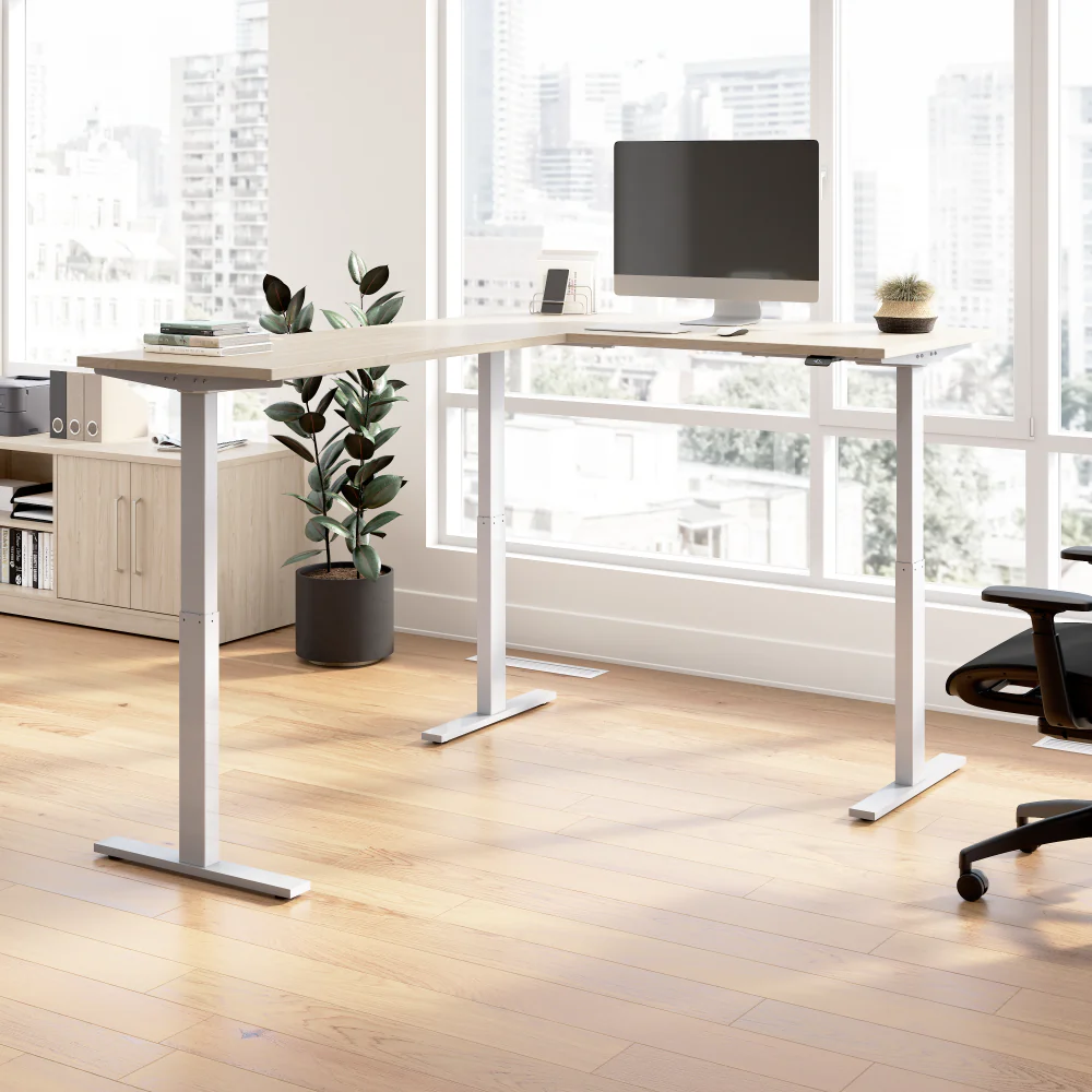 Move 60 Series 60W Height Adjustable L Shaped Standing Desk - Image 32