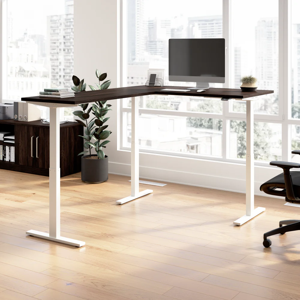Move 60 Series 60W Height Adjustable L Shaped Standing Desk - Image 2
