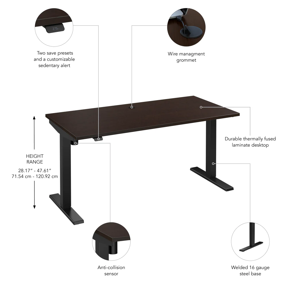 Move 40 Series 60W x 30D Electric Height Adjustable Standing Desk - Image 18
