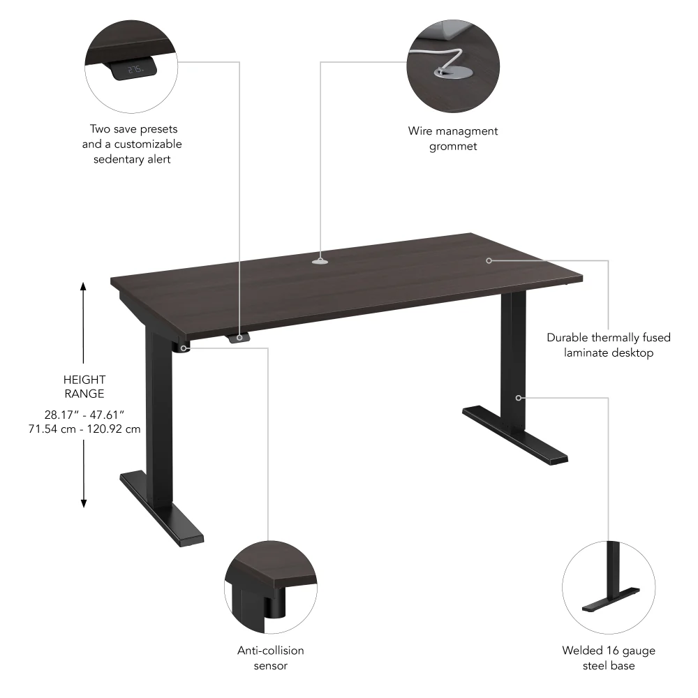 Move 40 Series 60W x 30D Electric Height Adjustable Standing Desk - Image 24