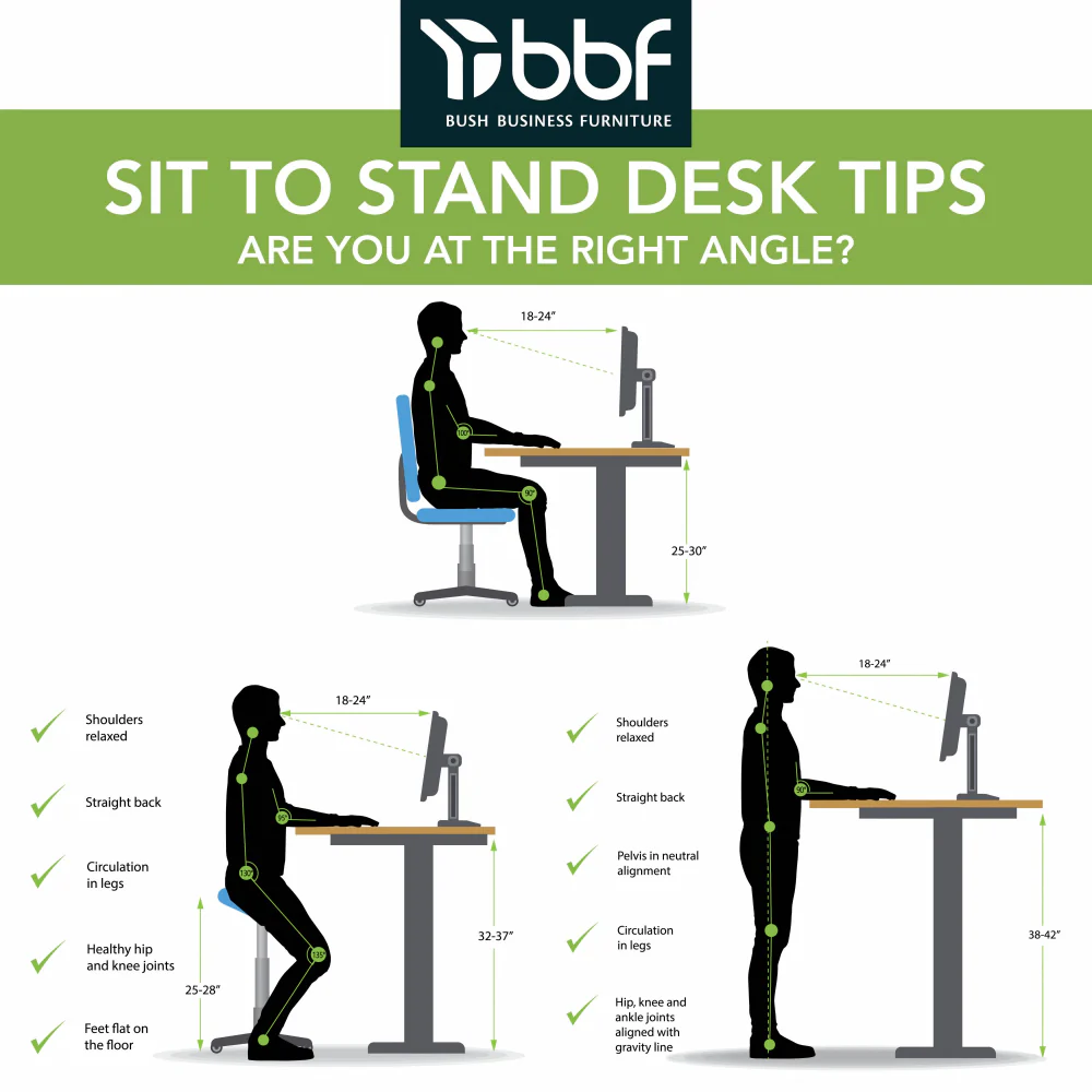Move 40 Series 60W x 30D Electric Height Adjustable Standing Desk - Image 31