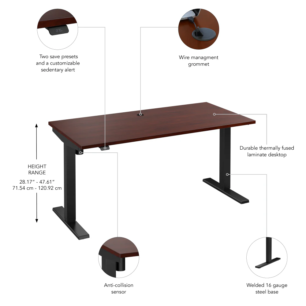 Move 40 Series 60W x 30D Electric Height Adjustable Standing Desk - Image 37