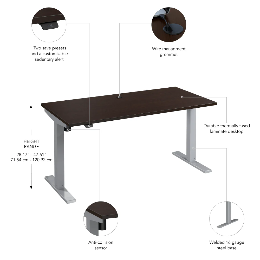 Move 40 Series 60W x 30D Electric Height Adjustable Standing Desk - Image 12