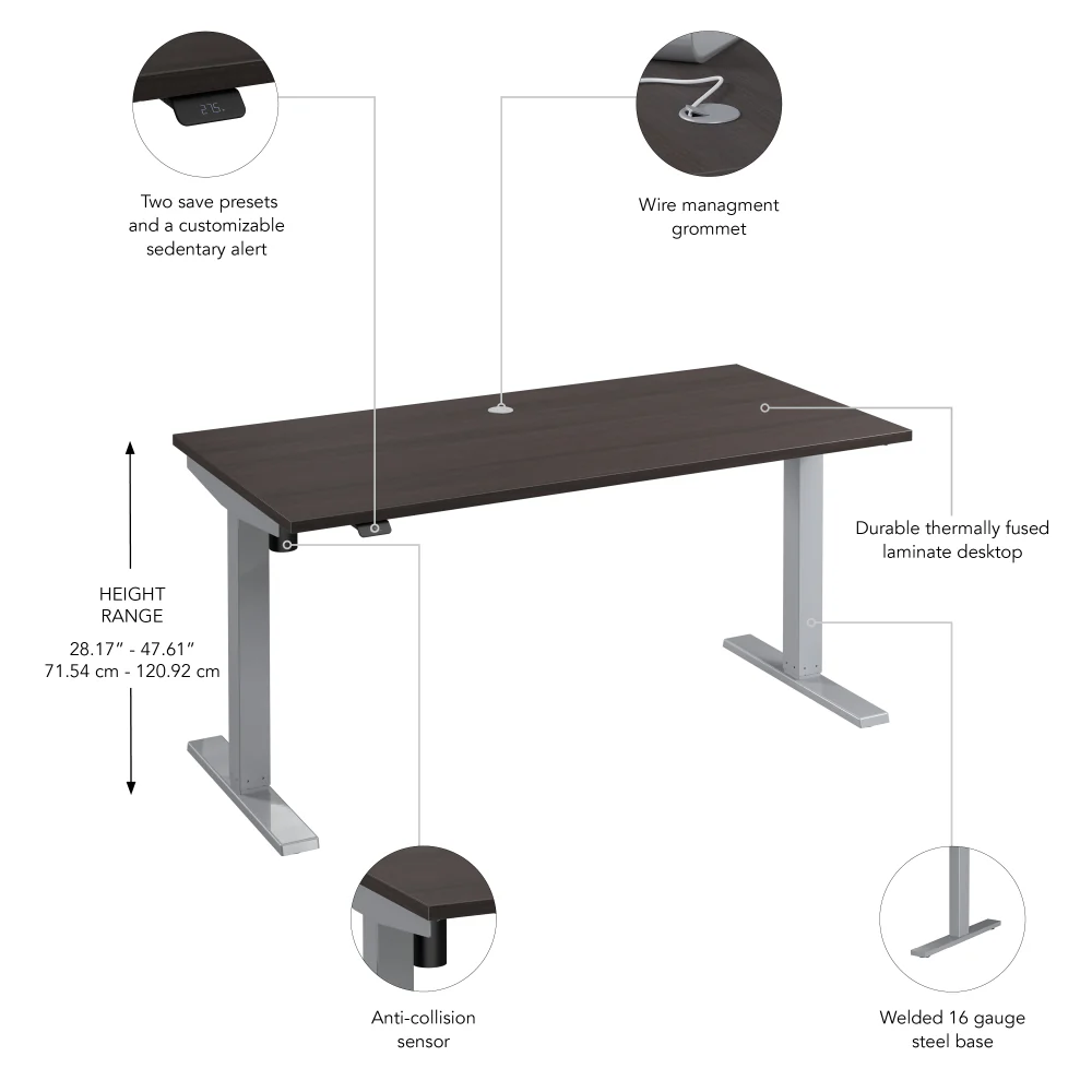 Move 40 Series 60W x 30D Electric Height Adjustable Standing Desk - Image 18