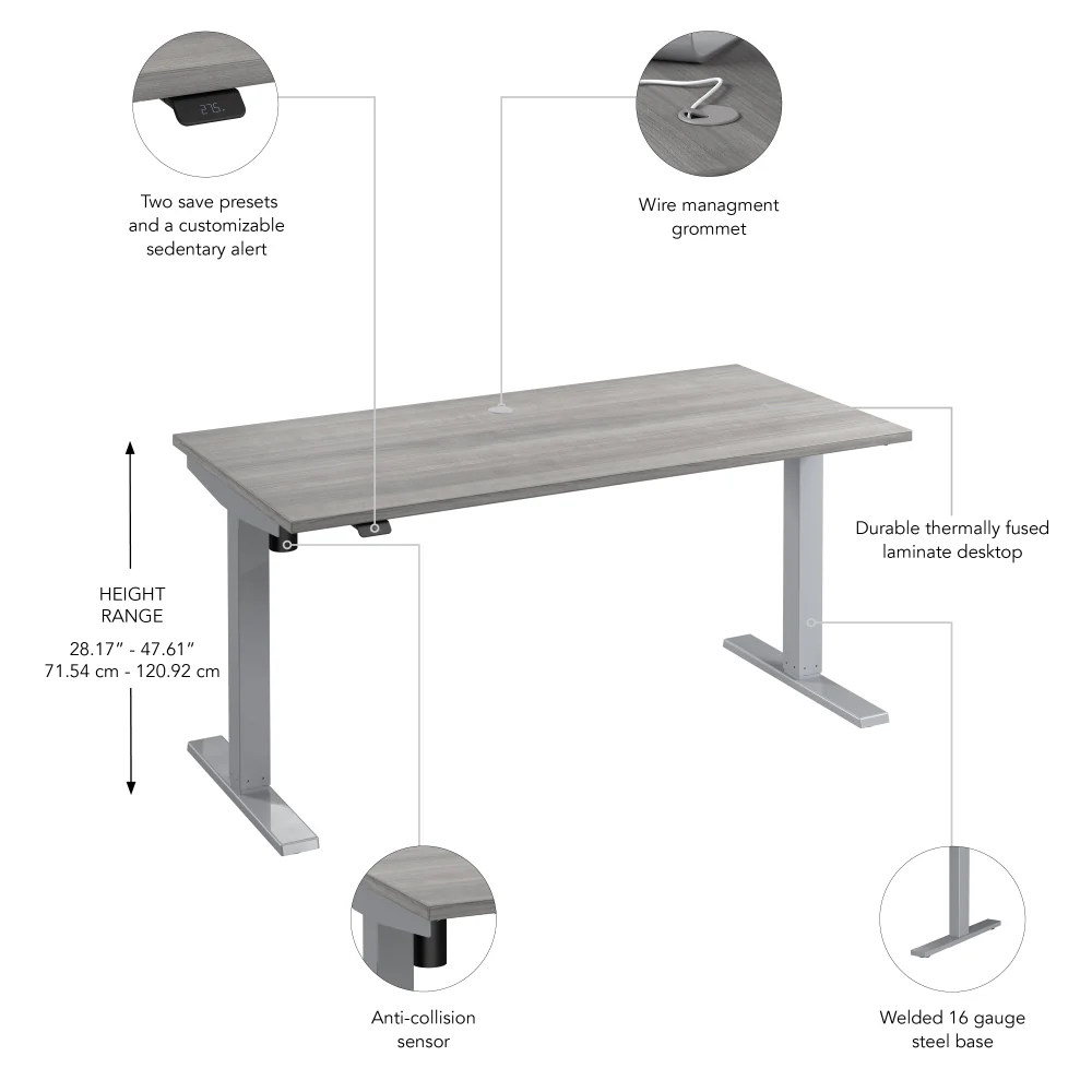 Move 40 Series 60W x 30D Electric Height Adjustable Standing Desk - Image 24