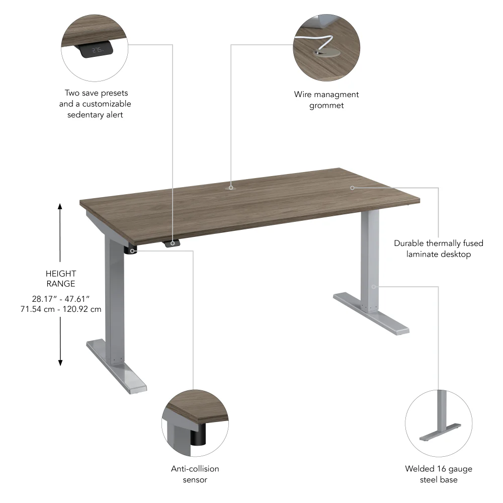 Move 40 Series 60W x 30D Electric Height Adjustable Standing Desk - Image 36