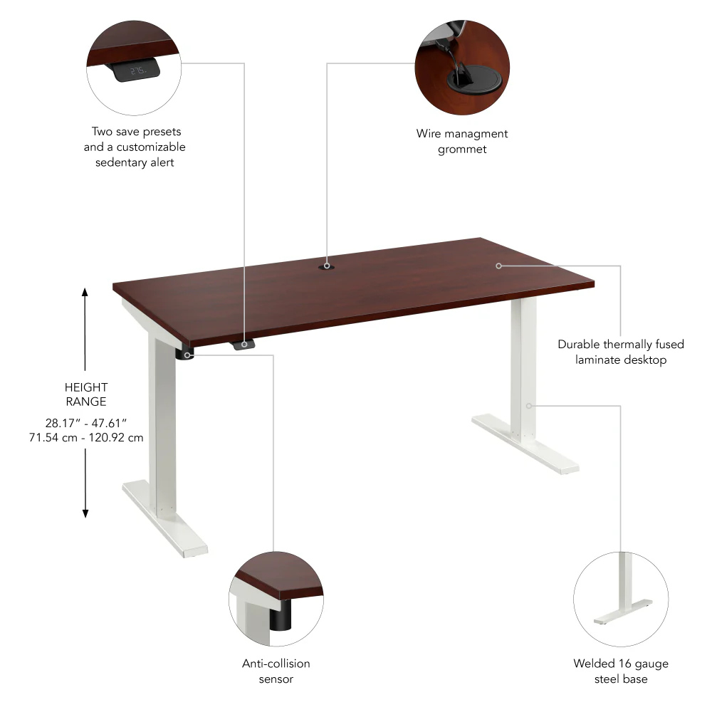 Move 40 Series 60W x 30D Electric Height Adjustable Standing Desk - Image 12