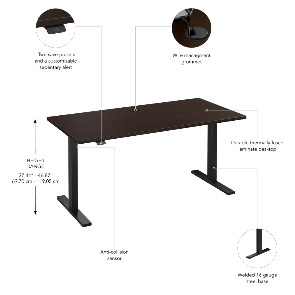 60W x 30D Height Adjustable Standing Desk - Image 24