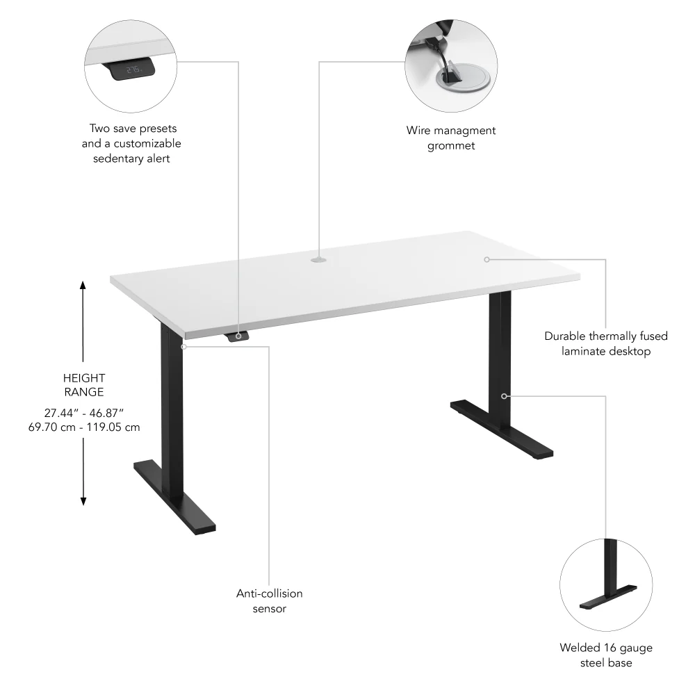 60W x 30D Height Adjustable Standing Desk - Image 30