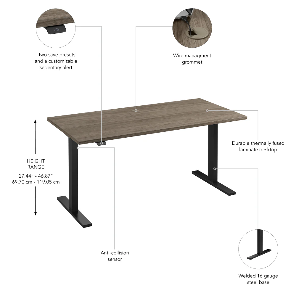 60W x 30D Height Adjustable Standing Desk - Image 42