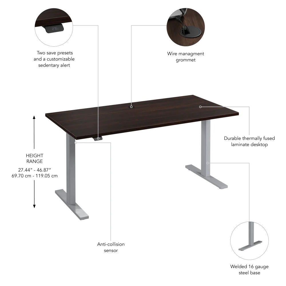 Move 60 Series 60W x 30D Electric Height Adjustable Standing Desk - Image 24