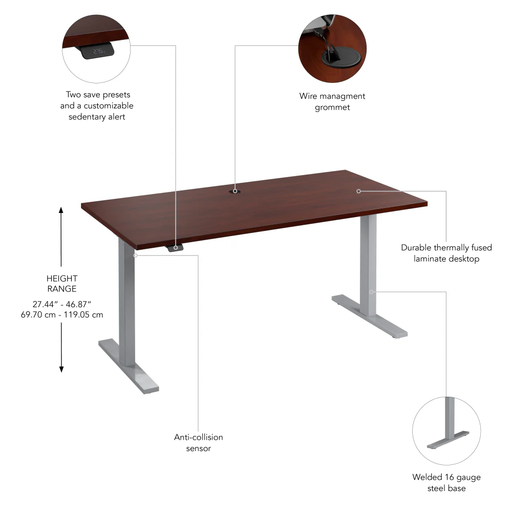 Move 60 Series 60W x 30D Electric Height Adjustable Standing Desk - Image 30