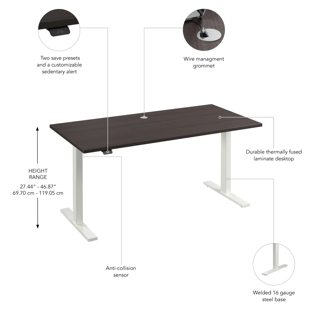 Move 60 Series 60W x 30D Electric Height Adjustable Standing Desk - Image 30