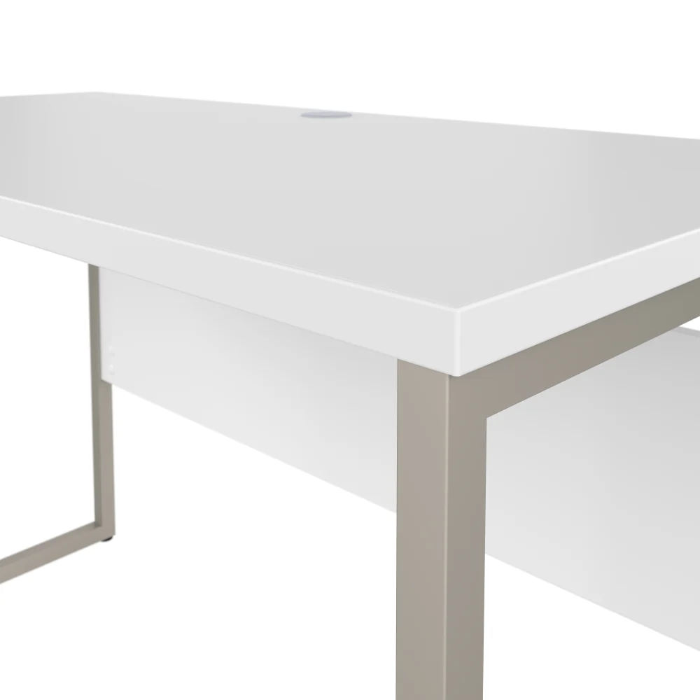 Hybrid 60W x 30D L Shaped Table Desk with Metal Legs - Image 5