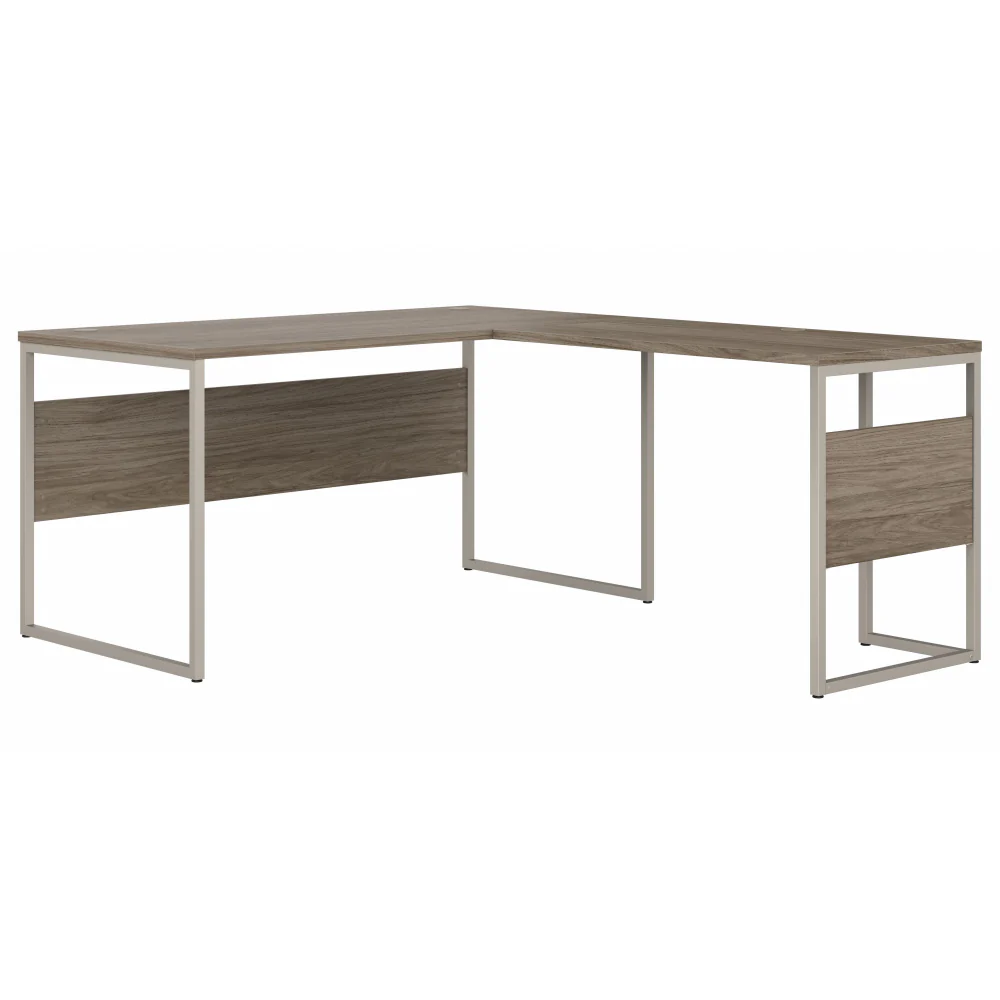 Hybrid 60W x 30D L Shaped Table Desk with Metal Legs - Image 8
