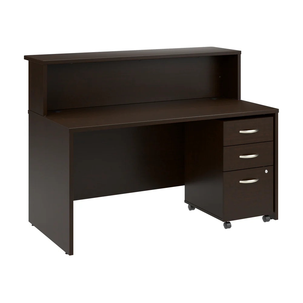 Arrive 60W x 30D Reception Desk with Shelf and Mobile File Cabinet - Image 17