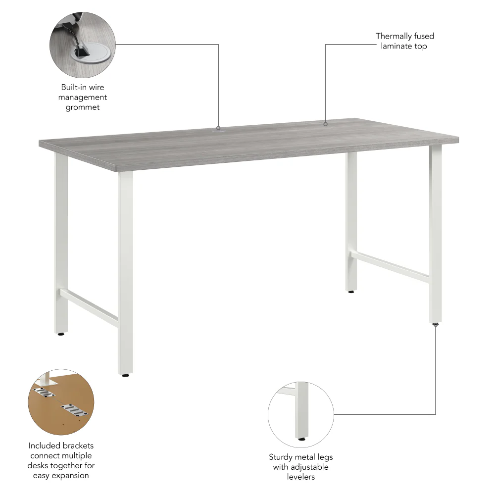 Hustle 60W x 30D Computer Desk with Metal Legs - Image 18
