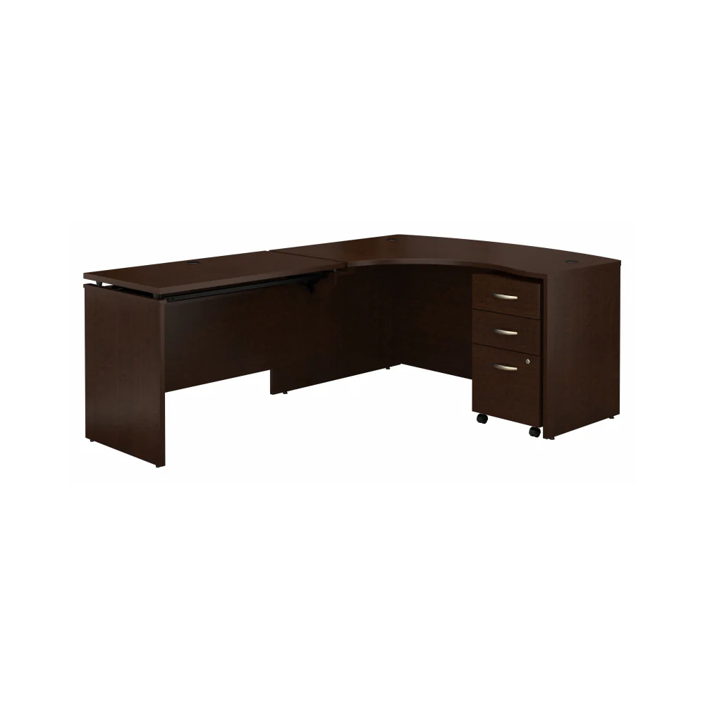 Series C 60W x 43D Left Hand 3 Position Sit to Stand L Shaped Desk with Mobile File Cabinet - Image 3