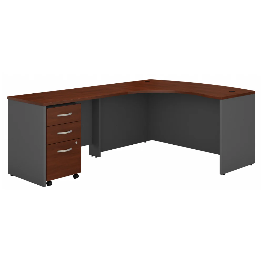 Series C Left Handed L Shaped Desk with Mobile File Cabinet - Image 6
