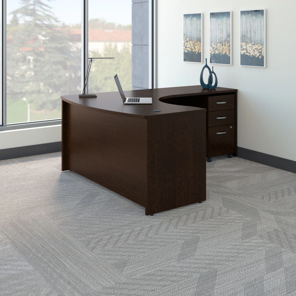 Series C Right Handed L Shaped Desk with Mobile File Cabinet - Image 2