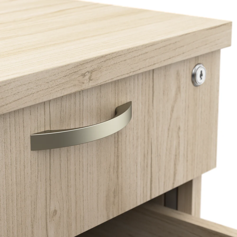 Easy Office 60W L Shaped Cubicle Desk with File Cabinet and 66H Panels - Image 19