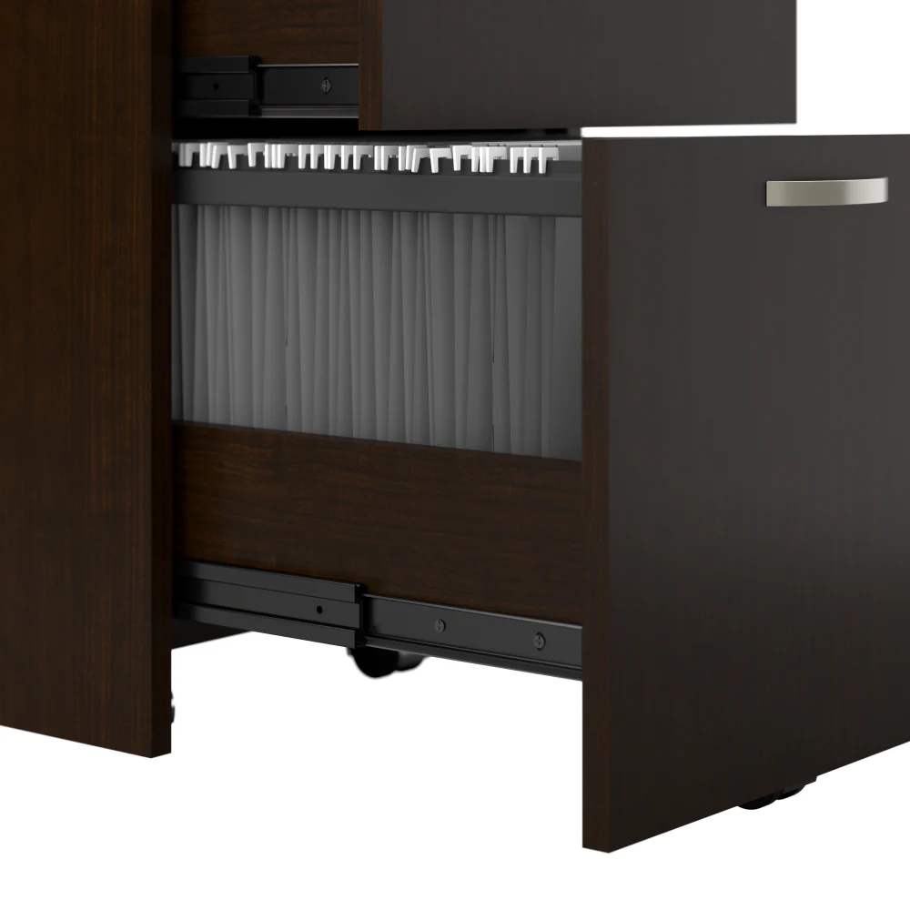 Easy Office 60W Cubicle Desk with File Cabinet and 66H Closed Panels Workstation - Image 3