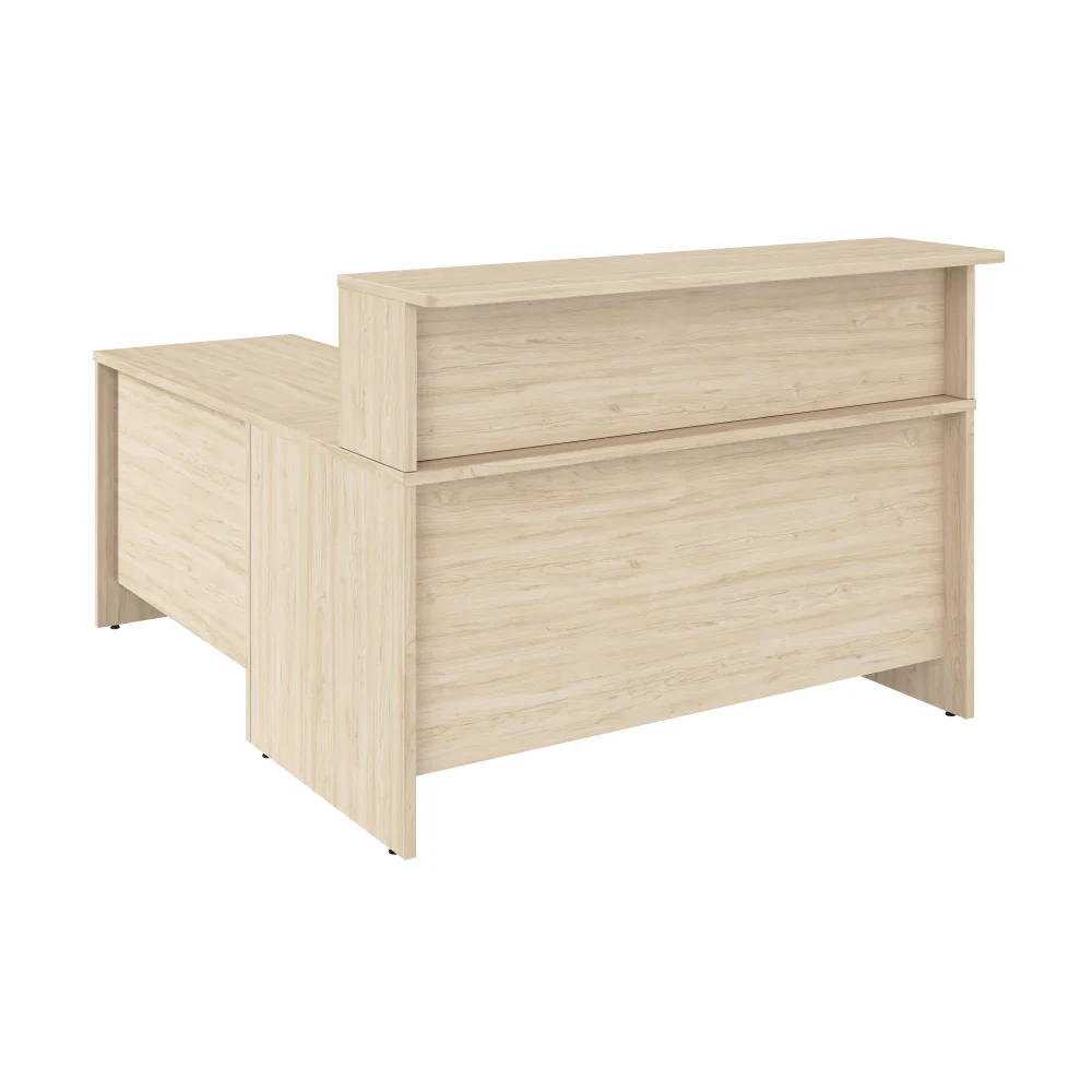 Arrive 60W x 72D L Shaped Reception Desk with Shelf - Image 19