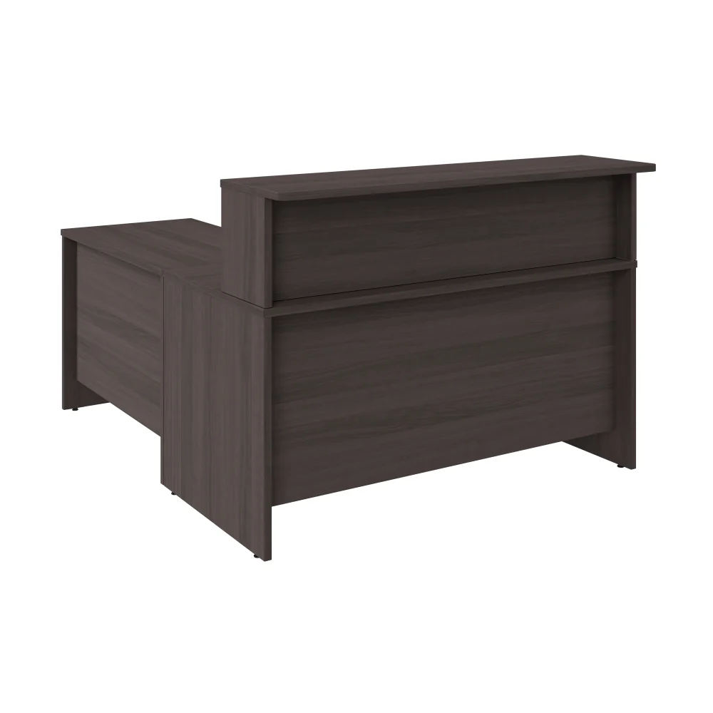 Arrive 60W x 72D L Shaped Reception Desk with Shelf - Image 3