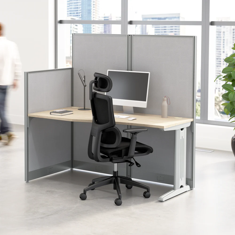 Office in an Hour 65W x 33D Straight Cubicle Desk - Image 31