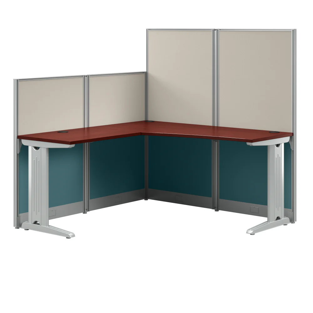 Office in an Hour 65-inch L Shaped Cubicle Desk - Image 27