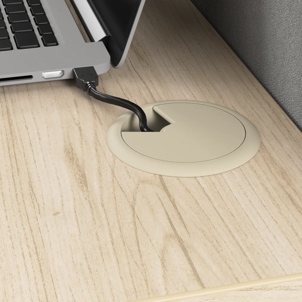 Office in an Hour 65-inch L Shaped Cubicle Desk - Image 4