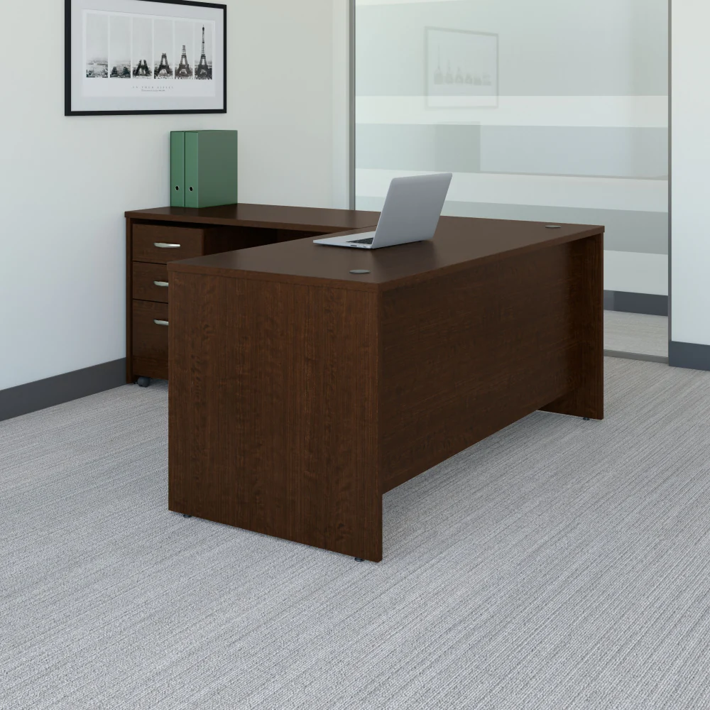 Series C 66W L Shaped Desk with 48W Return and Mobile File Cabinet - Image 8