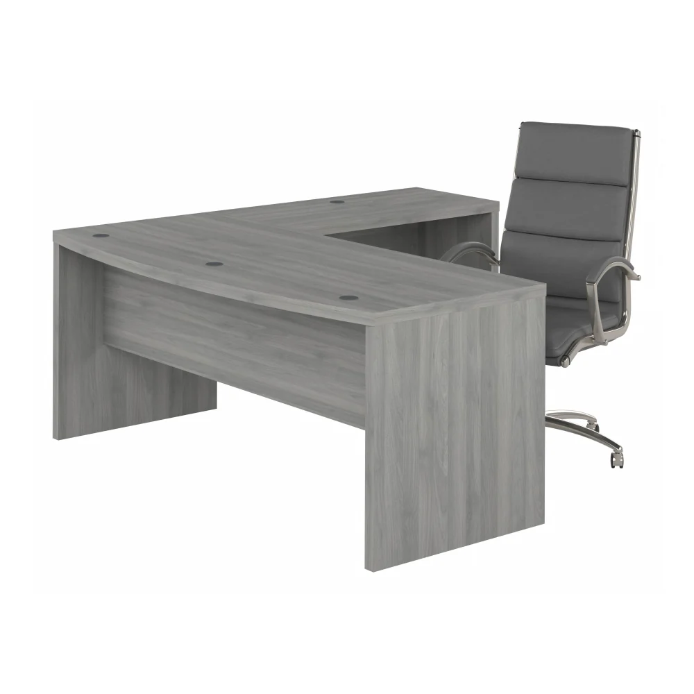 Echo 72W Bow Front L Shaped Desk and Chair Set - Image 8
