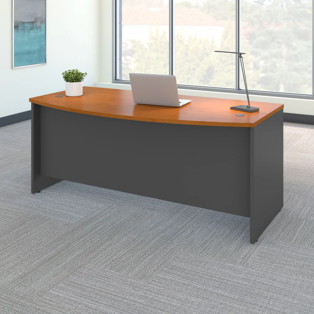 Series C 72W x 36D Bow Front Desk - Image 14