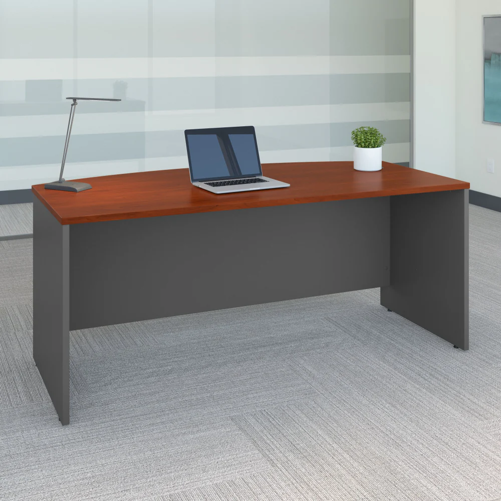 Series C 72W x 36D Bow Front Desk - Image 6