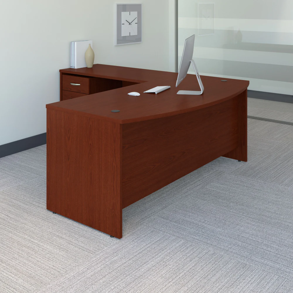 Series C 72W Bow Front L Shaped Desk with 48W Return and Mobile File Cabinet - Image 14