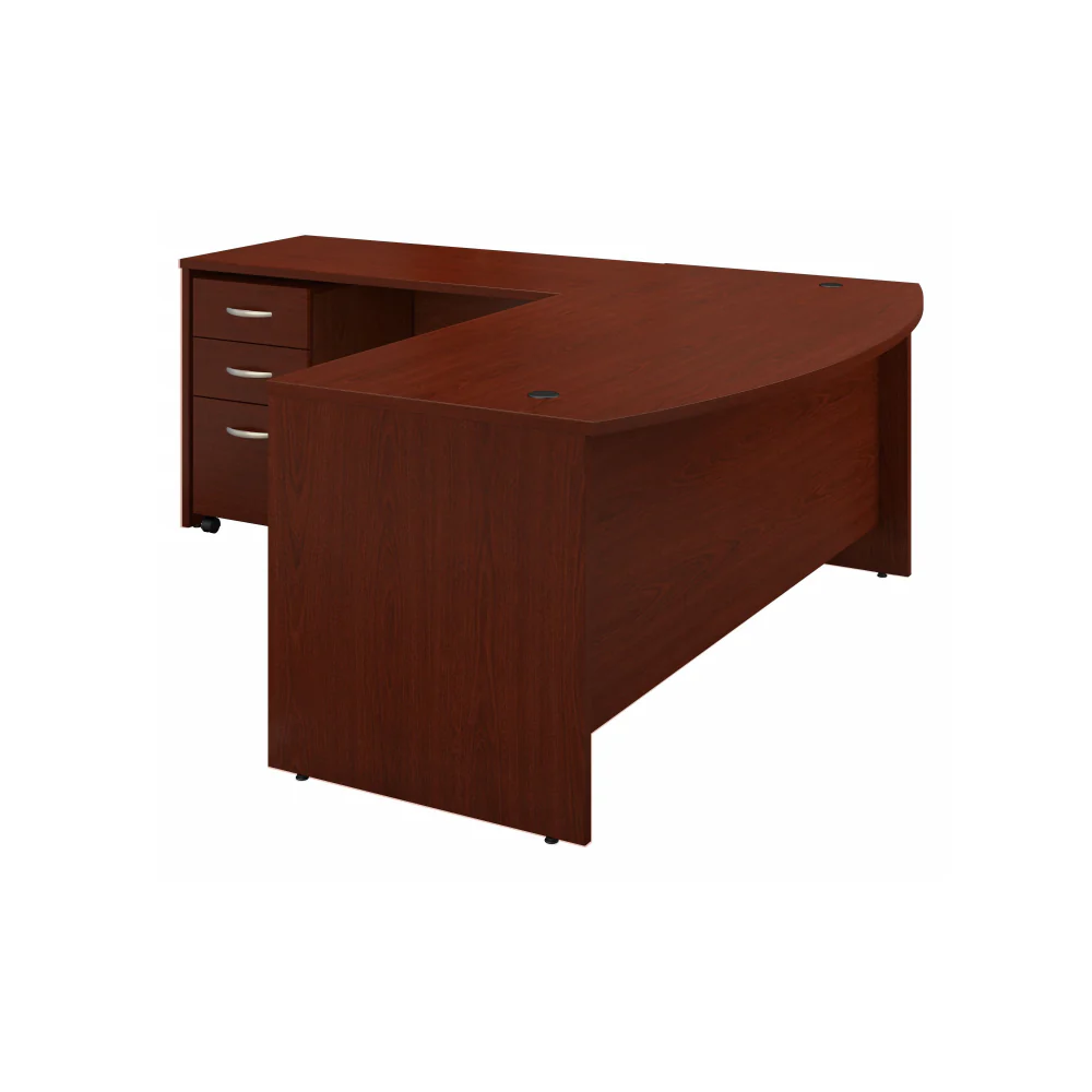 Series C 72W Bow Front L Shaped Desk with 48W Return and Mobile File Cabinet - Image 15