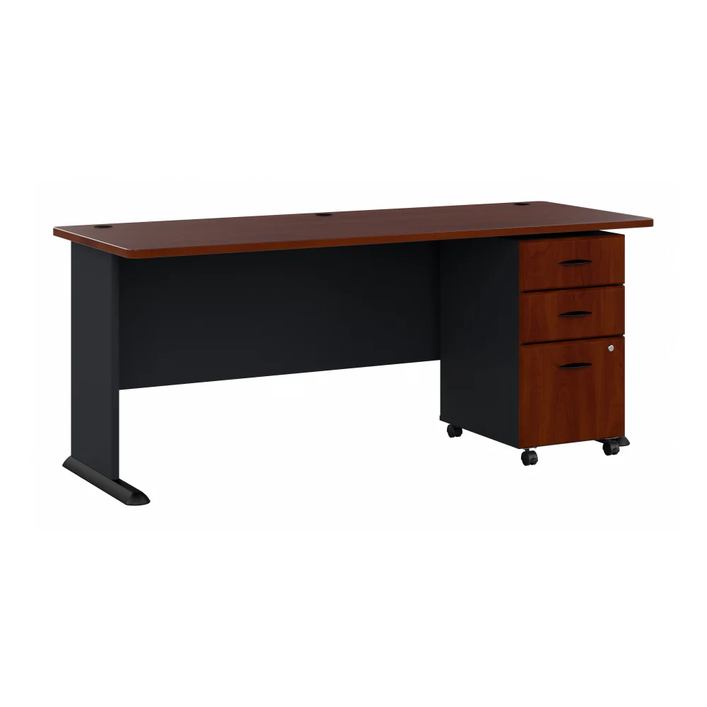 Series A 72W Desk with Mobile File Cabinet - Image 7