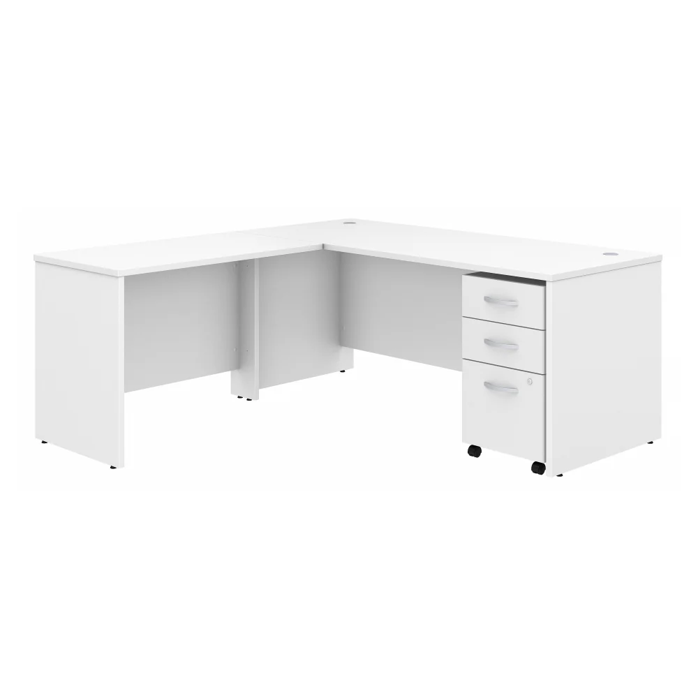 Studio C 72W x 30D L Shaped Desk with Mobile File Cabinet and 42W Return - Image 15