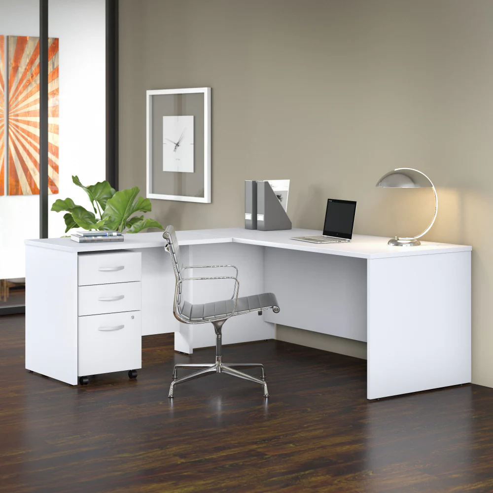 Studio C 72W x 30D L Shaped Desk with Mobile File Cabinet and 42W Return - Image 16