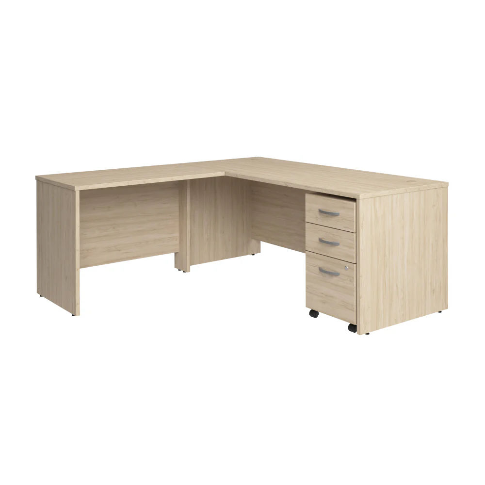 Studio C 72W x 30D L Shaped Desk with Mobile File Cabinet and 42W Return - Image 26