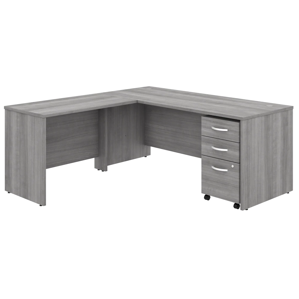 Studio C 72W x 30D L Shaped Desk with Mobile File Cabinet and 42W Return - Image 30