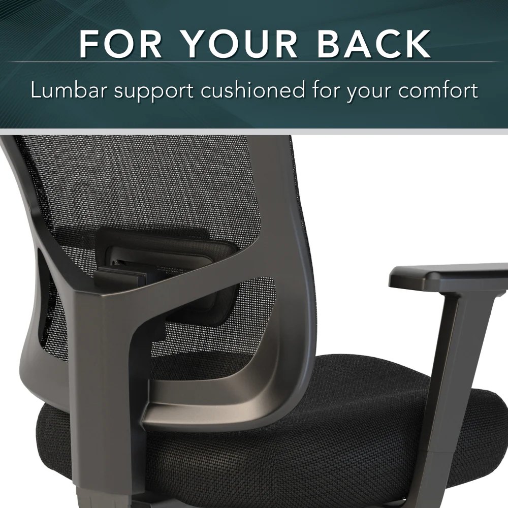 Series C 72W L Shaped Desk with Mobile File Cabinet and High Back Multifunction Office Chair - Image 7