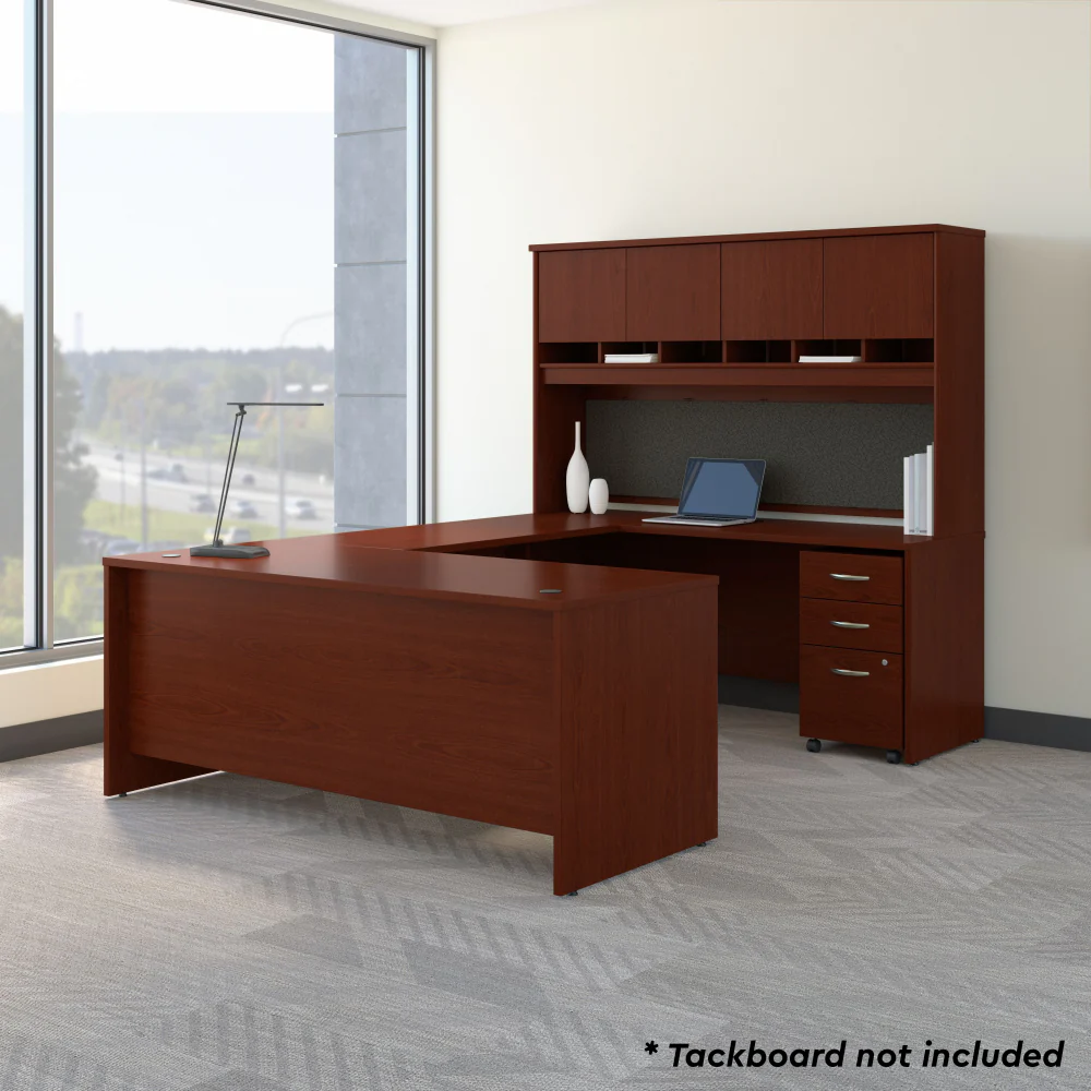 Series C 72W U Shaped Desk with Hutch and Storage - Image 14