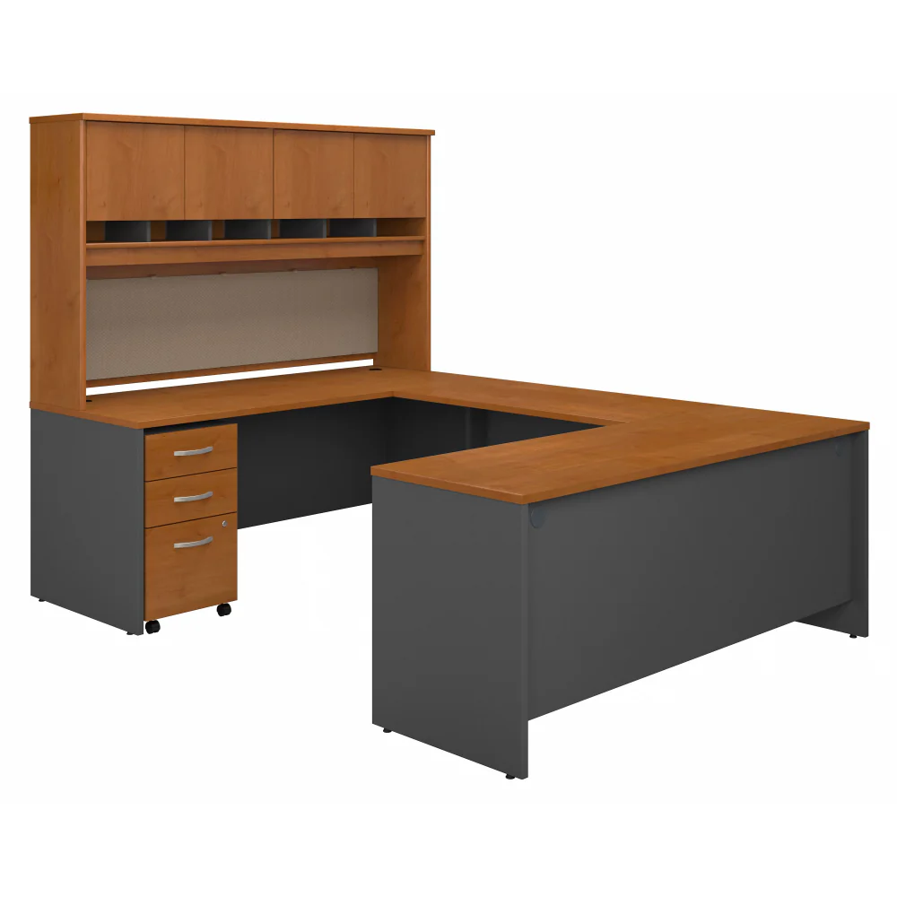 Series C 72W U Shaped Desk with Hutch and Storage - Image 7