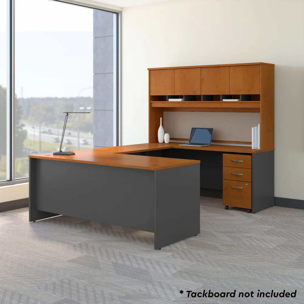 Series C 72W U Shaped Desk with Hutch and Storage - Image 8