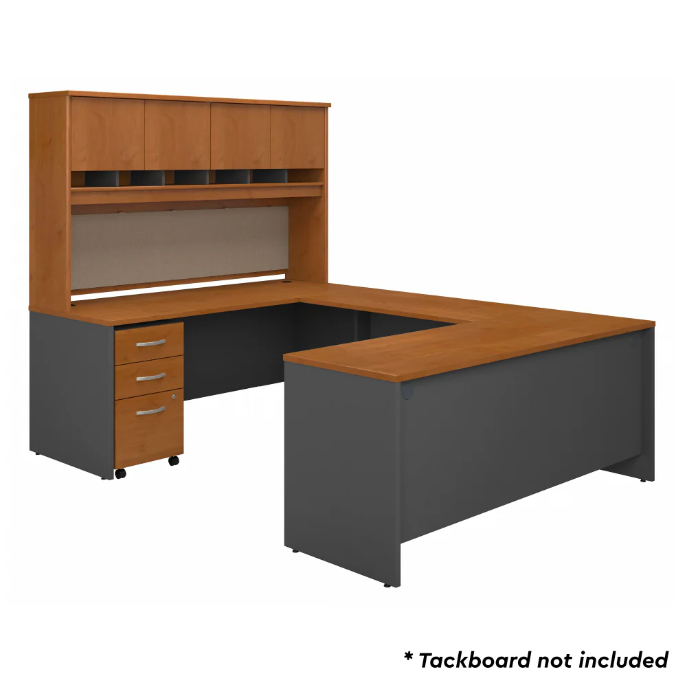 Series C 72W U Shaped Desk with Hutch and Storage - Image 9